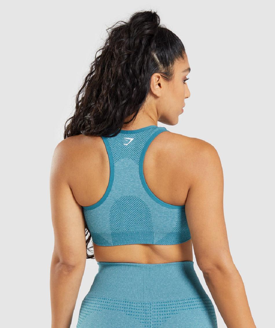 Sujetadores Deportivos Gymshark Vital Seamless 2.0 Mujer Turquesa | CO 2142FDN